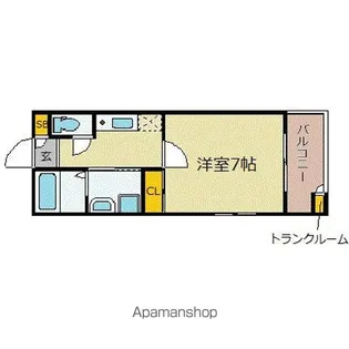 サヴォイテンジンスクワイヤー【6階】の間取り
