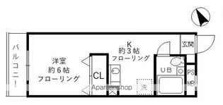 昭島コートエレガンスB【3階】の間取り