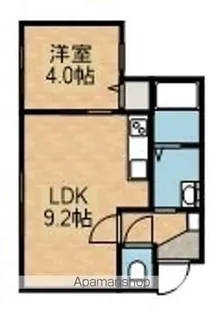LIEN F・VILLAGE【405号室】の間取り