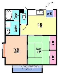 ドミール【105号室】の間取り