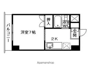 スタジオシティ【8階】の間取り