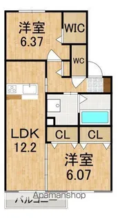 グリーンコート【1階】の間取り