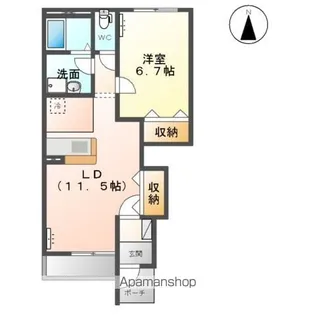 FRECCIA(フレシア)【1階】の間取り