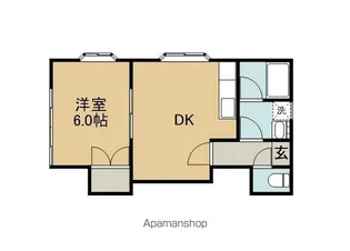 ホープヒルズⅡ【103号室】の間取り