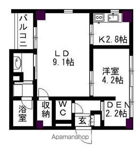 パークホームズ覚王山 EAST【2階】の間取り