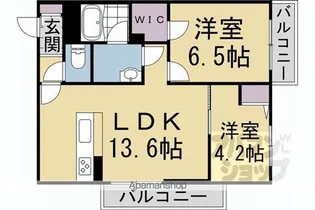 シャーメゾン ディーノヴノー【203号室】の間取り