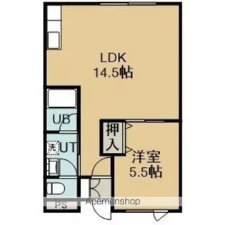 アーバンパレス214【1階】の間取り