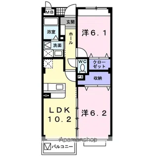 ベルヴェデール【2階】の間取り