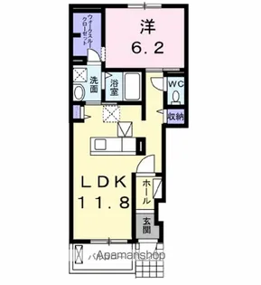 オーブ ポラリス【1階】の間取り