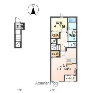 SHINOGOZE HOUSE【2階】の間取り