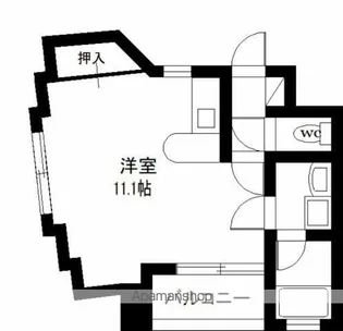第3岩切ビル【4階】の間取り