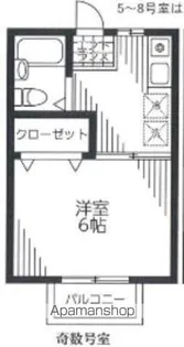エステート長津田Ⅰ【2階】の間取り