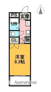 PHLOX五反田【106号室】の間取り