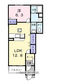 メープル アベニュー【1階】の間取り