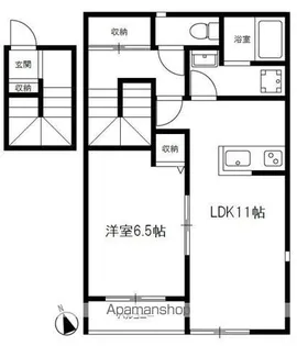 アザレア【1階】の間取り