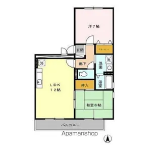 L’UNTIEUNE(アンティエーヌ) A【2階】の間取り