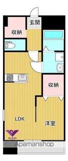 KO OLINA YANAGIMARU (コオリナ柳丸)【602号室】の間取り