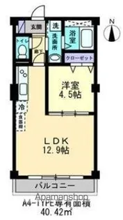 プランドールES【3階】の間取り
