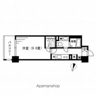 木町通一丁目レジデンス【5階】の間取り