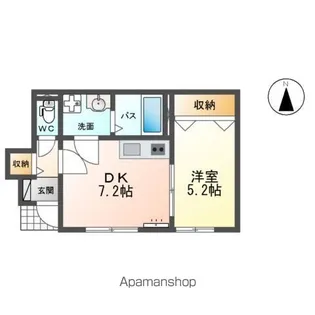 ライジングスター A棟【1階】の間取り