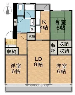 上松ハイツ【2階】の間取り