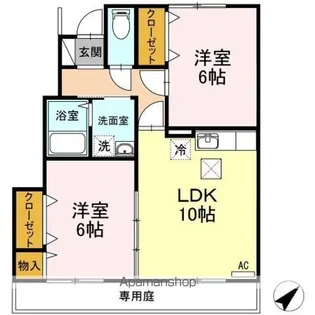 アマービル桜 A棟【1階】の間取り