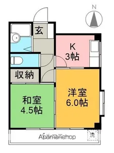 コーポ青柳【3階】の間取り