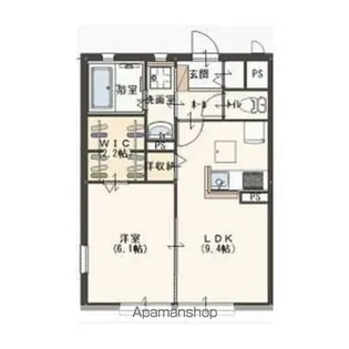 グレイス植上【1階】の間取り