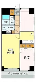 ジェイシティ八丁堀【605号室】の間取り