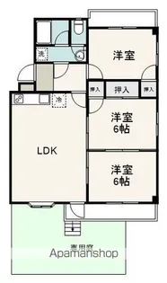 ハイレジデンスK B棟【101号室】の間取り