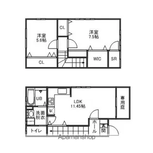 ミーテ【5号室】の間取り