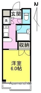 屋島サウスコート【2階】の間取り