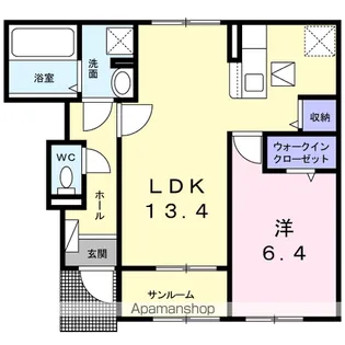 アルゴカミーノ【1階】の間取り