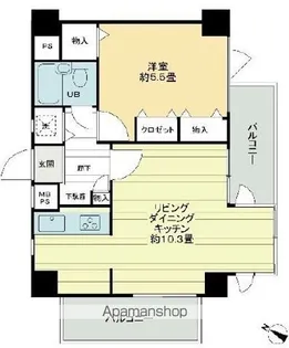 ライオンズプラザヨコハマ戸部【8階】の間取り