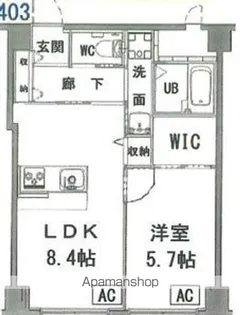 西川口グリーンマンション【4階】の間取り