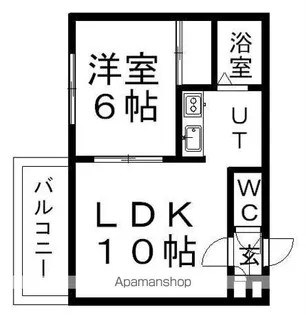 パークサイドヒサエ【4階】の間取り