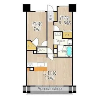 CITY SPIRE難波グレイス【14階】の間取り