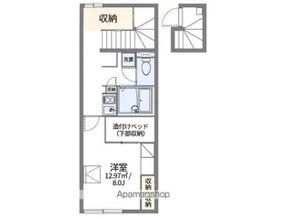 レオパレスクレスセント【203号室】の間取り