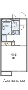 レオパレストトロ【2階】の間取り