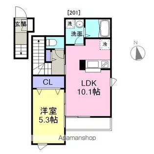 グランデ・ジュメリー【2階】の間取り