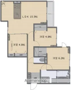 GRAN VIEVLE北花田【3階】の間取り