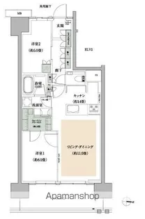 ザ・パークハウス亀戸九丁目【3階】の間取り