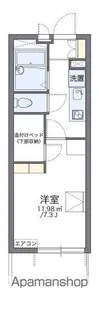 レオパレス若葉【1階】の間取り