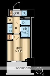 1Kの間取り画像