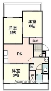 ウイング春日Ⅲ【102号室】の間取り