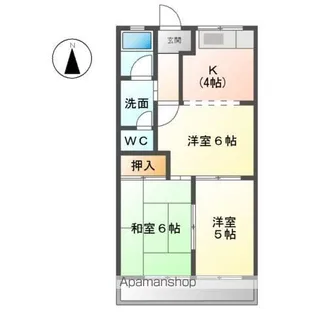 メゾンブランシェヨシダB【202号室】の間取り