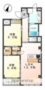 WIN’SⅡ(ウインズツー)【3階】の間取り