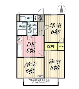 3DKの間取り画像