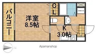 ミモザ【1階】の間取り