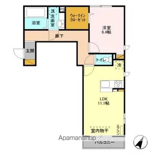 ベルカーサ【2階】の間取り